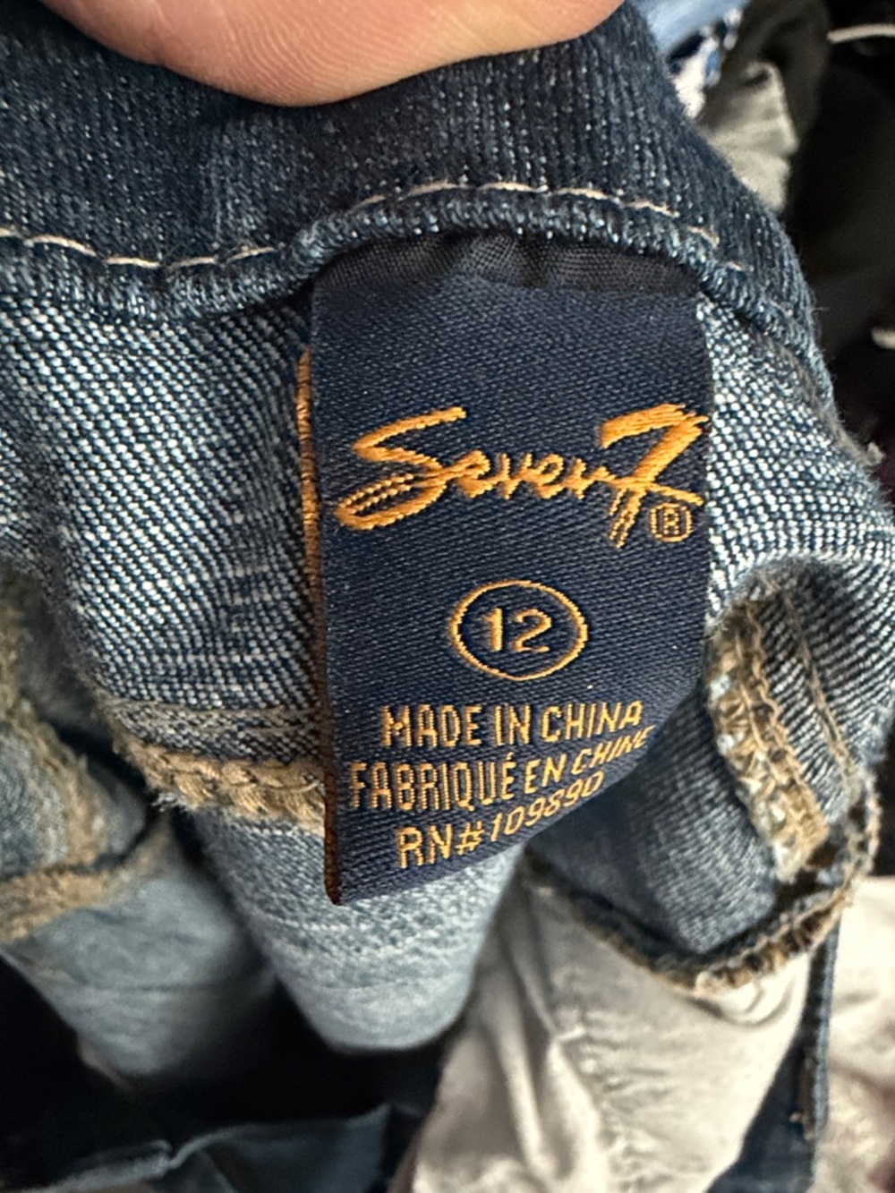 Seven7 Women's Dark Indigo Straight Leg Jeans - Picture 6 of 6